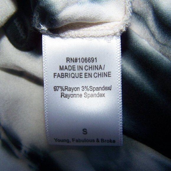 Young Fabulous & Broke Top Tye Dye Open Front S - Picture 8 of 9